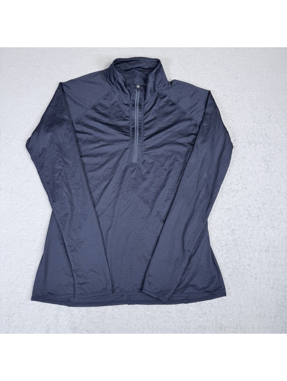 Athleta Long Sleeve 1/2 Zip Athletic Top Womans M Blue Lightweight‎ Athletic Fit